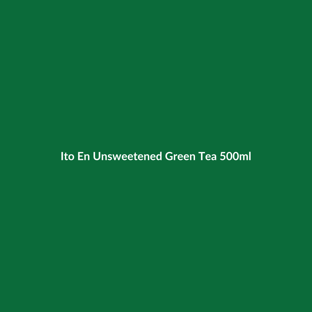 Ito En Unsweetened Green Tea 500ml