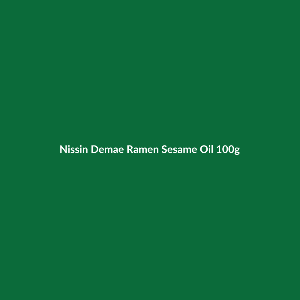 Nissin Demae Ramen Sesame Oil 100g
